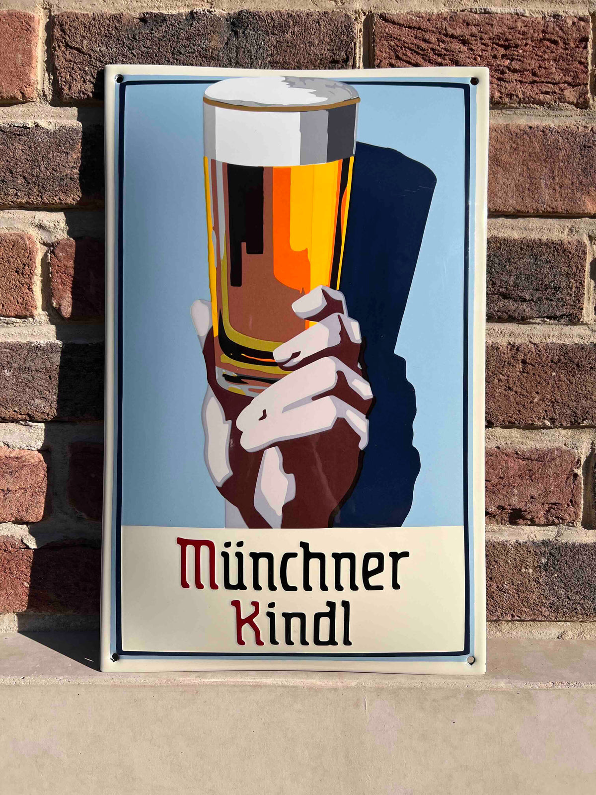 Emailleschild „Münchner Kindl“, limitierte Edition